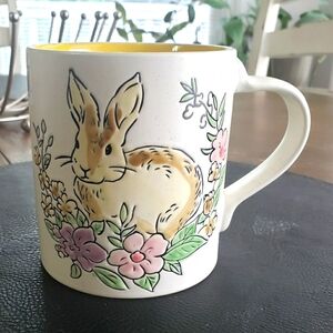 NWT Spectrum Designs Floral Bunny Rabbit Ceramic Mug